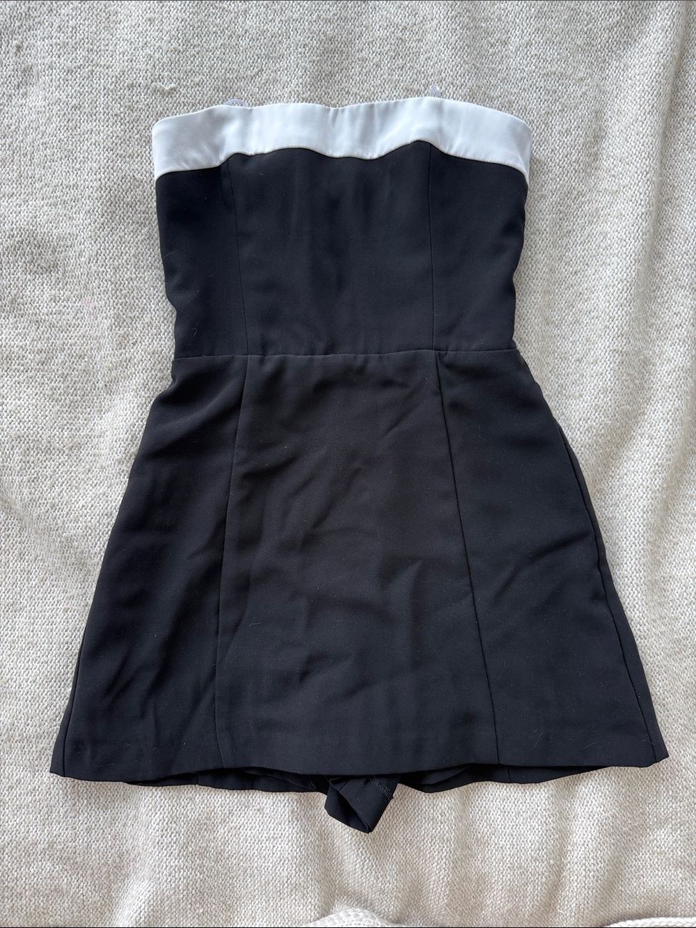 Amanda Uprichard Kerry Strapless Romper Dress